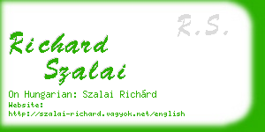 richard szalai business card